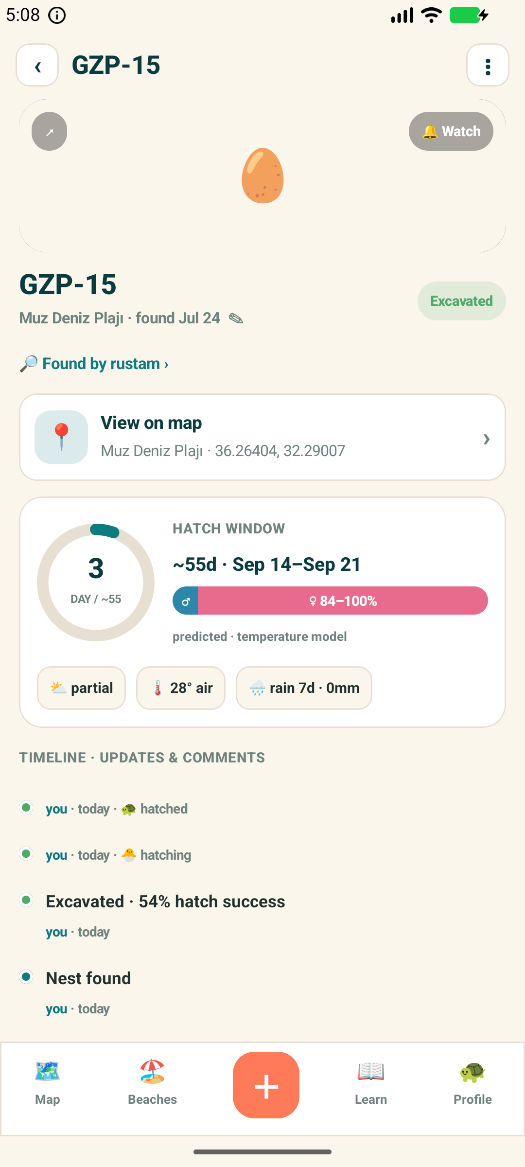 Nest countdown